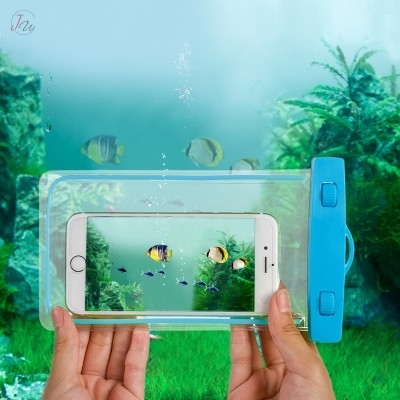 気密性抜群 タッチ可 iPhone/Android対応 水中撮影 水泳 ID認証対応 スマホ防水ケース